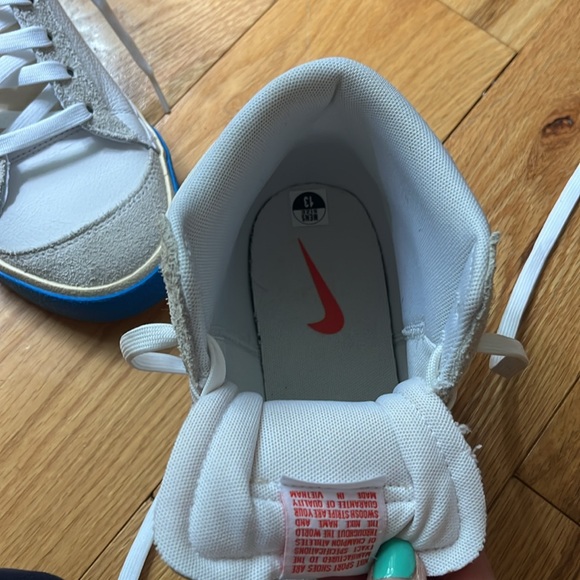 NEW Nike Blazer Mid Pro Club DQ7673-102 Men's White/Beach/Blue Sneaker Shoes 13 - Picture 5 of 14